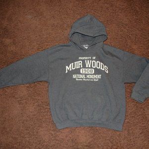 women's L gray Muir Woods Park hoodie gildan hooded San Francisco pullover